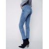 Cuffed Hem Jeans - Medium Blue Cuffed Hem Jeans - Medium Blue