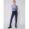 Stretchy Jeans with Tulip Hem - Blue Black Stretchy Jeans with Tulip Hem - Blue Black