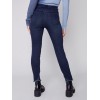 Stretchy Jeans with Tulip Hem - Blue Black Stretchy Jeans with Tulip Hem - Blue Black