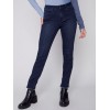 Stretchy Jeans with Tulip Hem - Blue Black Stretchy Jeans with Tulip Hem - Blue Black