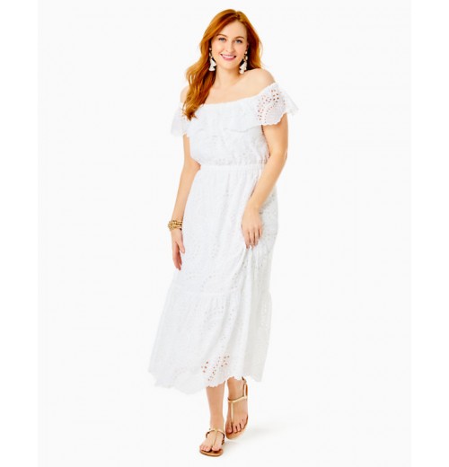 Geri Off-The-Shoulder Midi Dress Geri Off-The-Shoulder Midi Dress