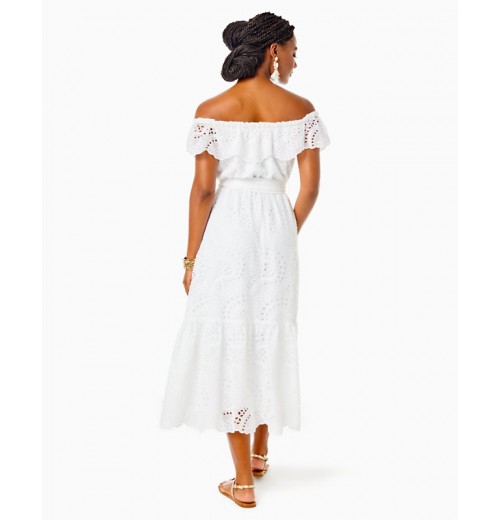 Geri Off-The-Shoulder Midi Dress Geri Off-The-Shoulder Midi Dress