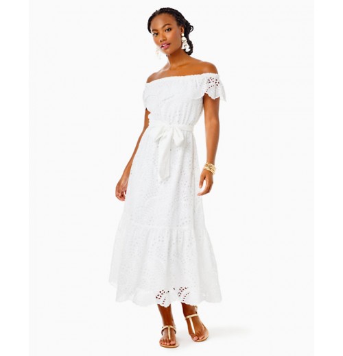 Geri Off-The-Shoulder Midi Dress Geri Off-The-Shoulder Midi Dress
